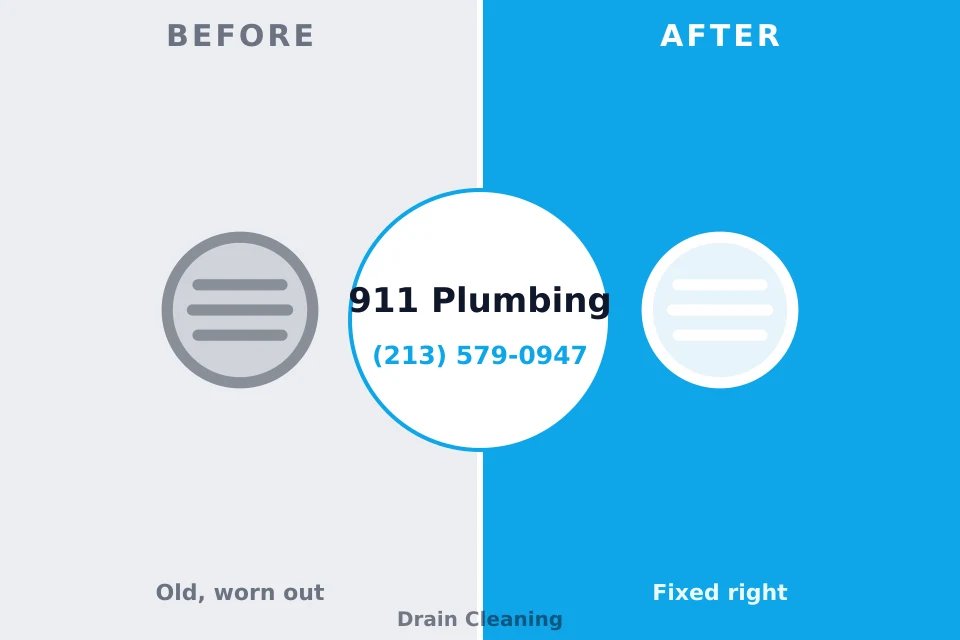 Before and after: plumbing company Folsom, NJ